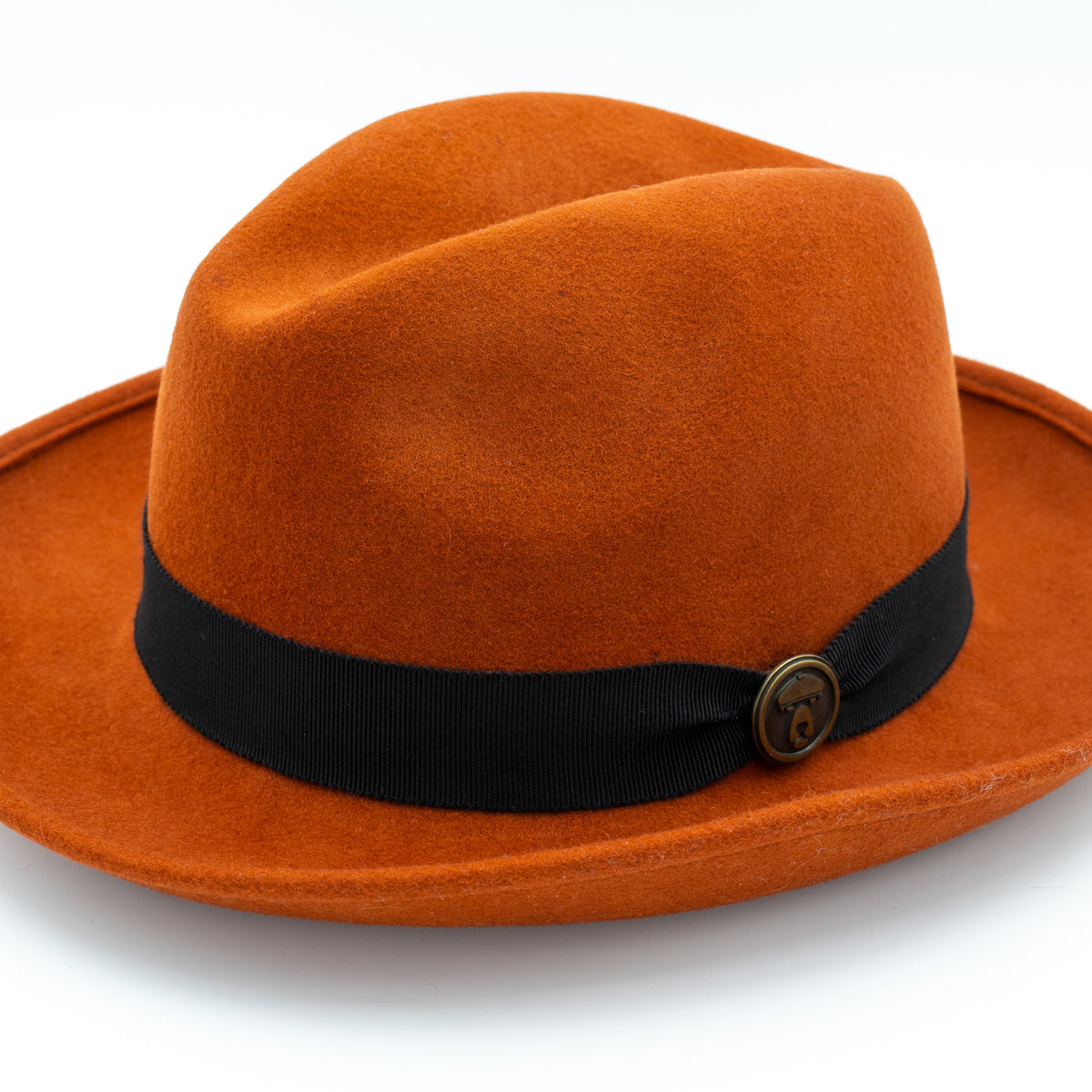 Hat attack Stylish Orange Fedora Hat never worn. Condesa Fedora Burnt Orange | VILOS Hats & Headwear main image 4