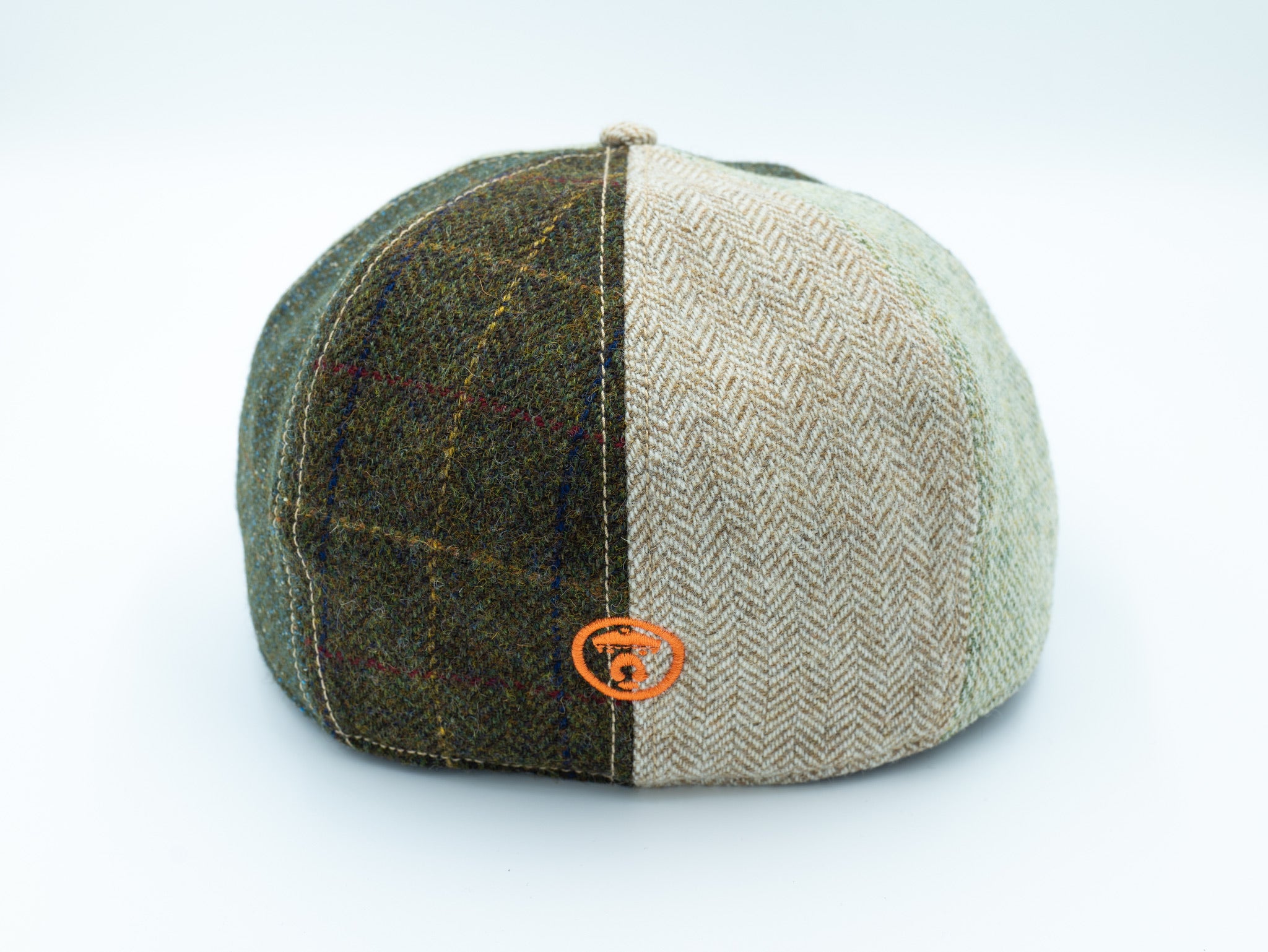 OrangebearSTL  Newsboy hat in IrishPlaid back