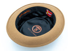 OrangebearSTL Porkpie hat in Camel color  inside