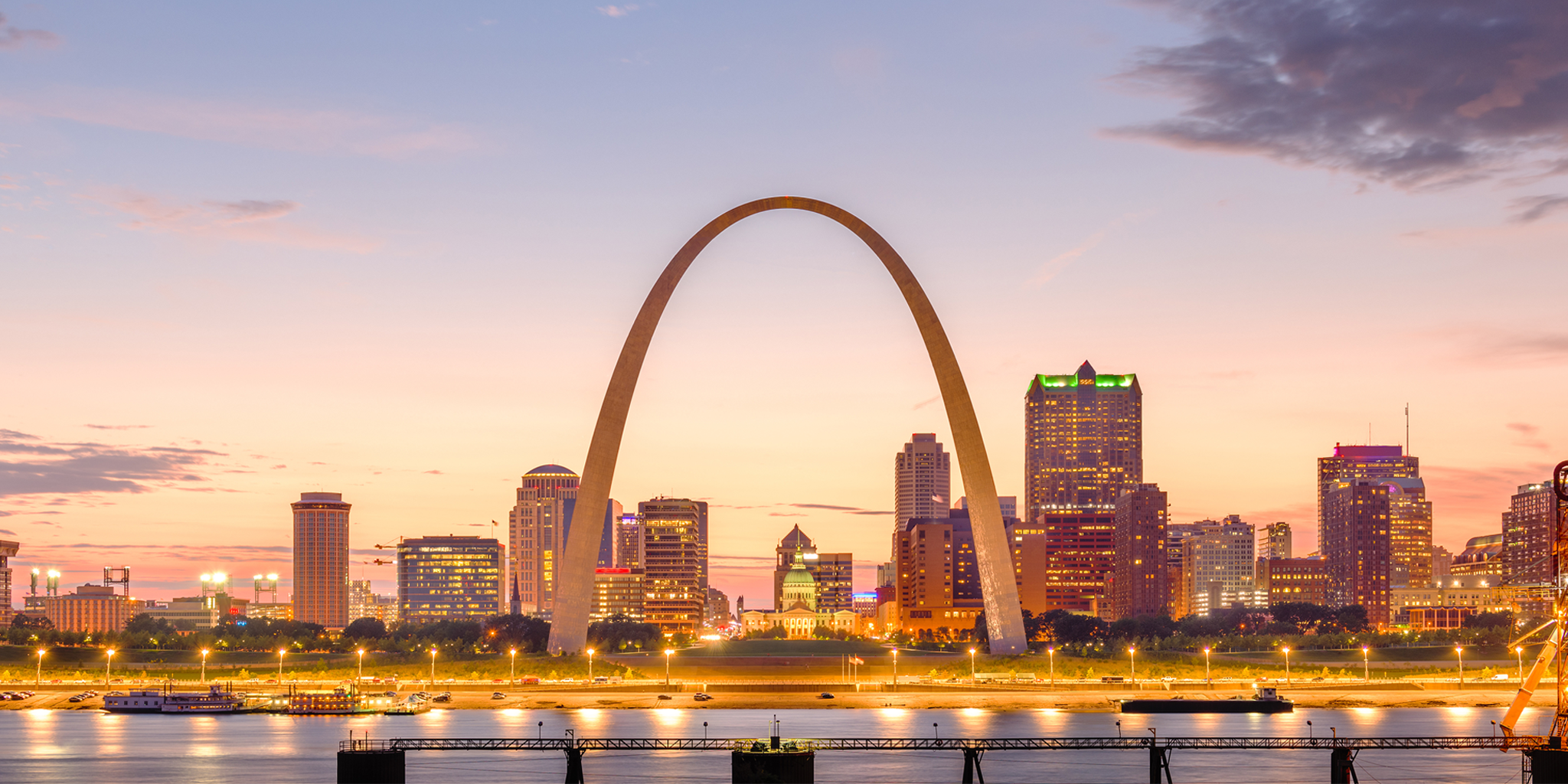 Orangebear STL homepage St louis city view