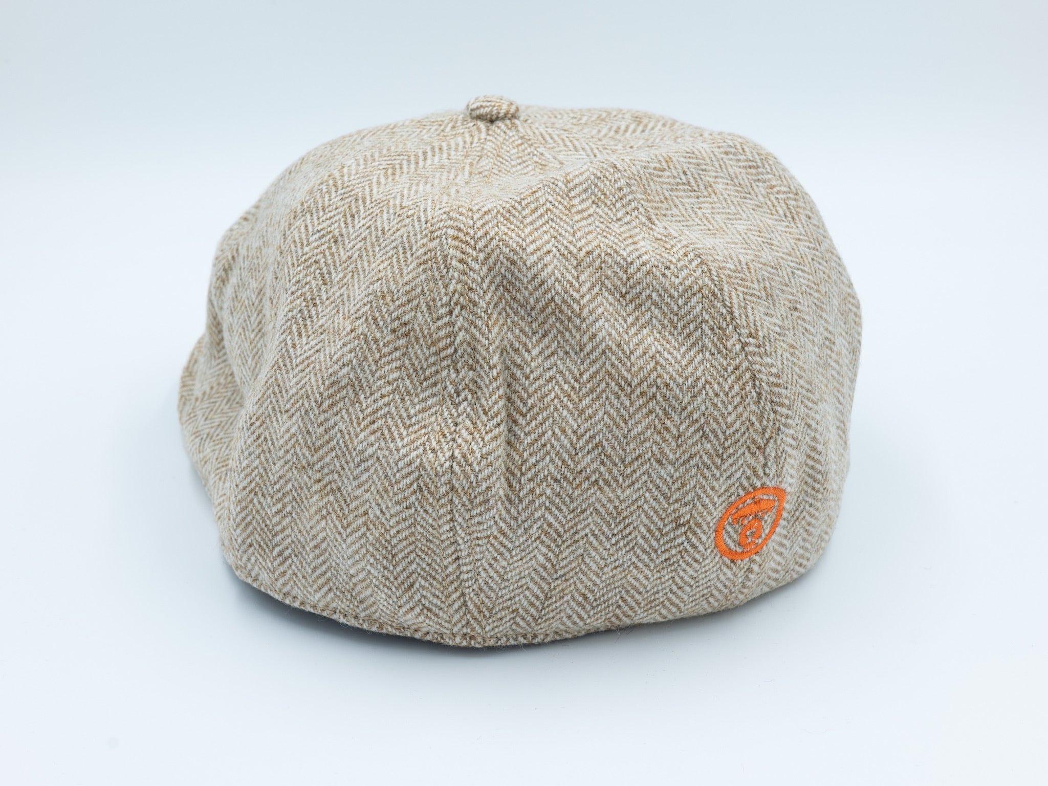 orangebearstl newsboy hat in oatmeal color side