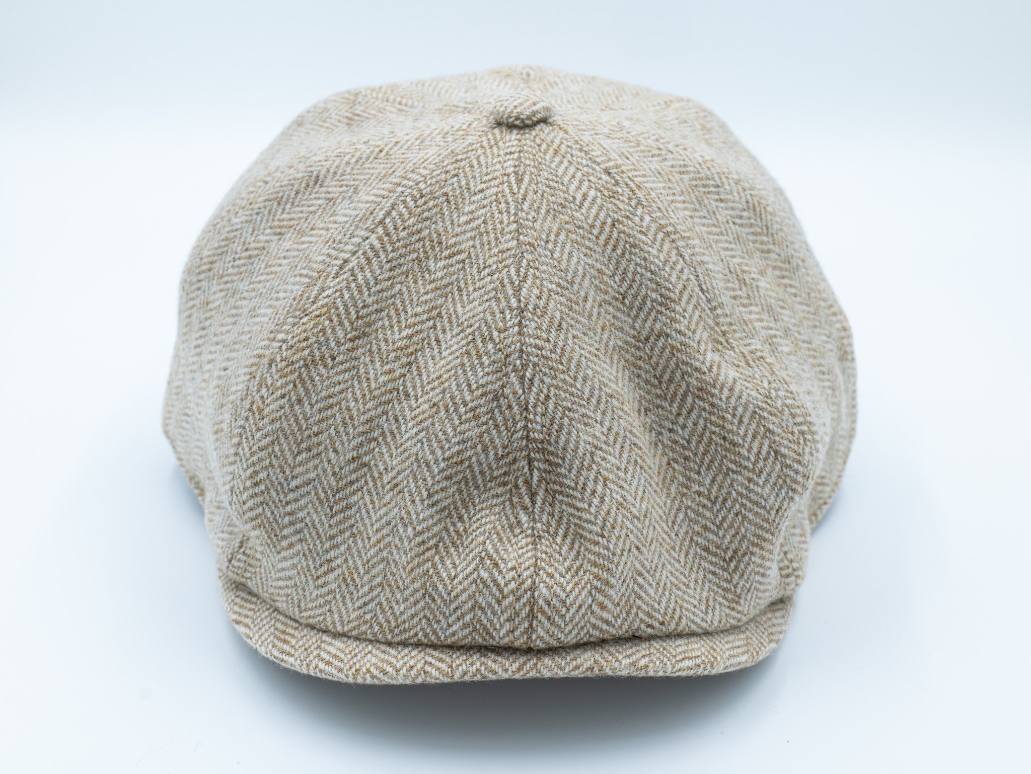 orangebearstl newsboy hat in oatmeal color front