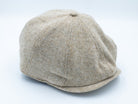 orangebearstl newsboy hat in oatmeal color front angle