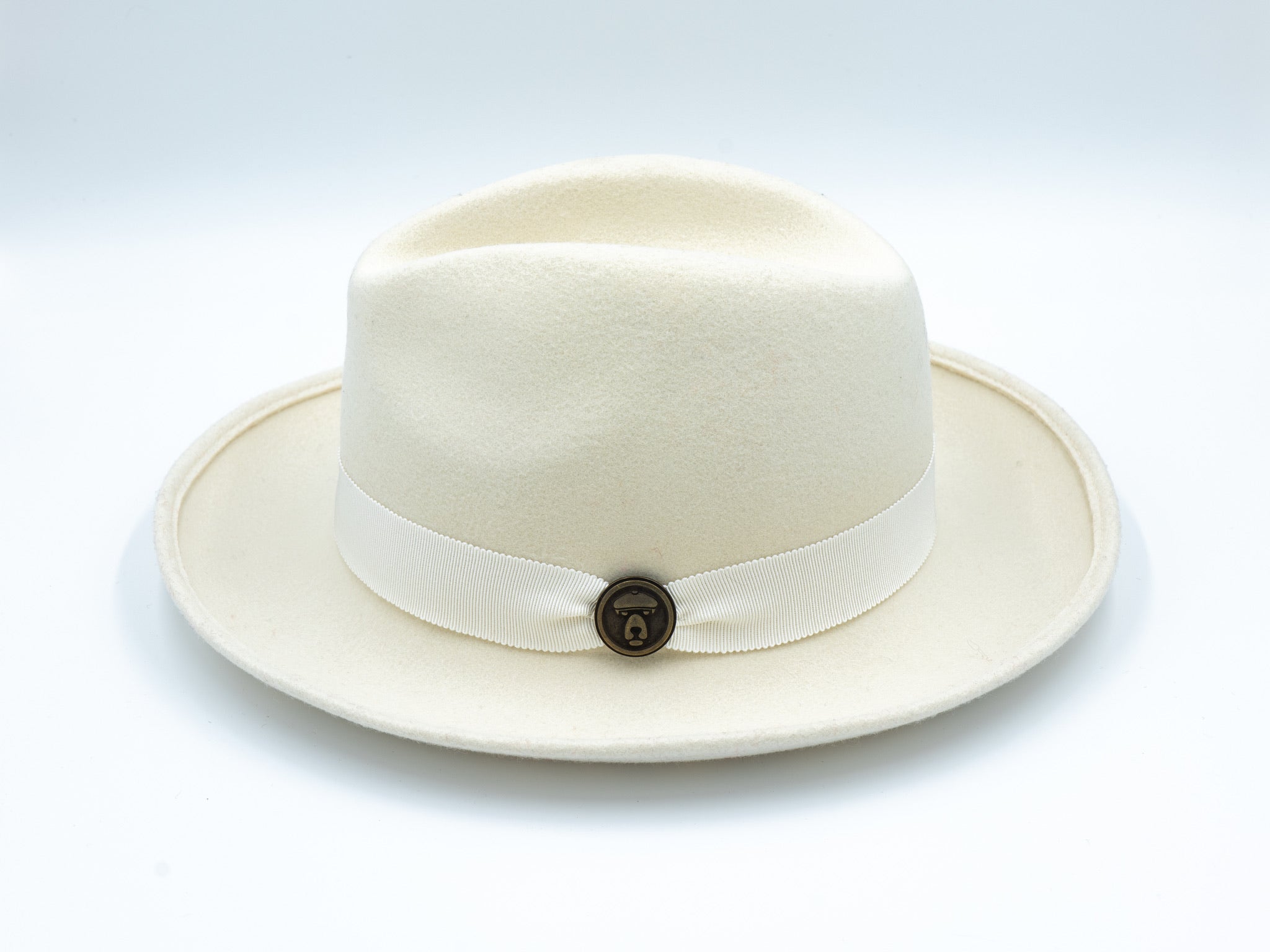 OrangebearSTL fedora Hat in white